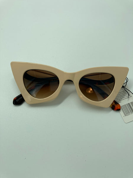 Teal Cat-Eyes Sunglasses