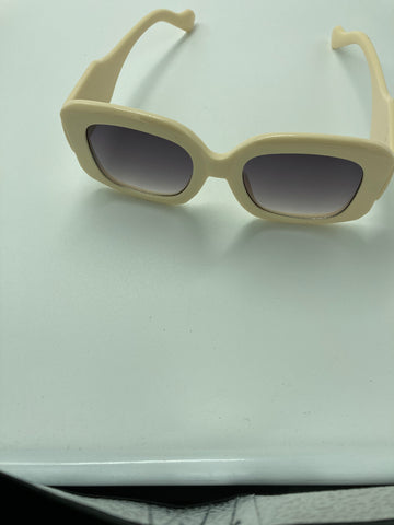 Ivory Square Frames Sunglasses