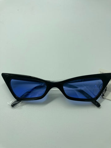 Blue Retro Cat-Eyes Sunglasses