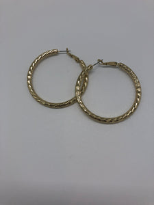 Gold Twist Hoops