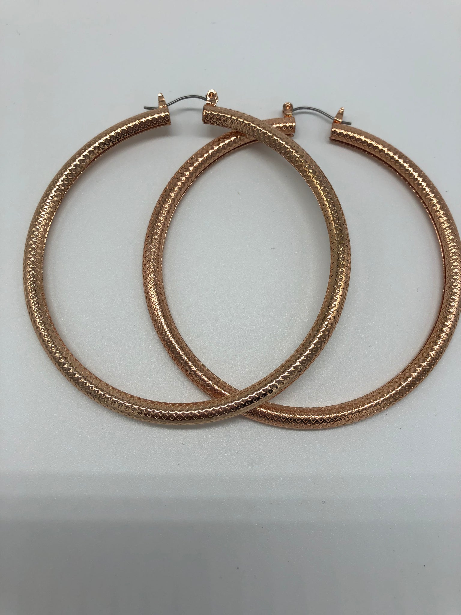 Large Rose Gold Hoops